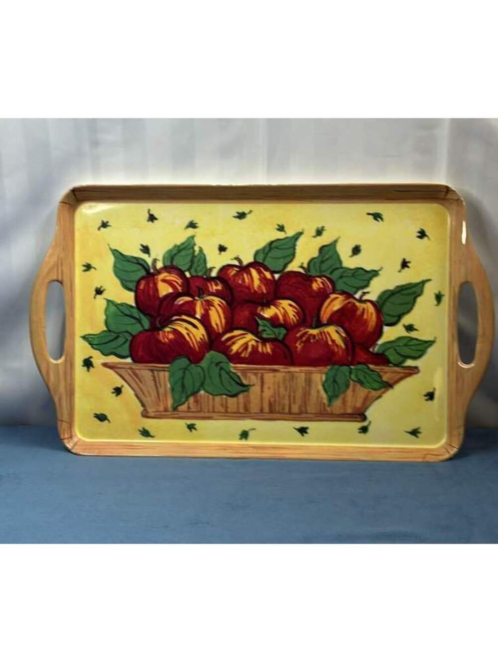Vintage Apple Basket Serving Tray